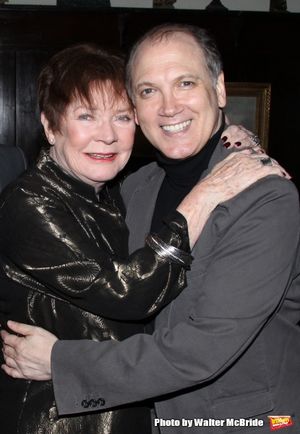 Polly Bergen & Charles Busch.attending the Joan Rivers hosted book party in honor of  Photo