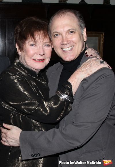 Polly Bergen & Charles Busch.attending the Joan Rivers hosted book party in honor of  Photo