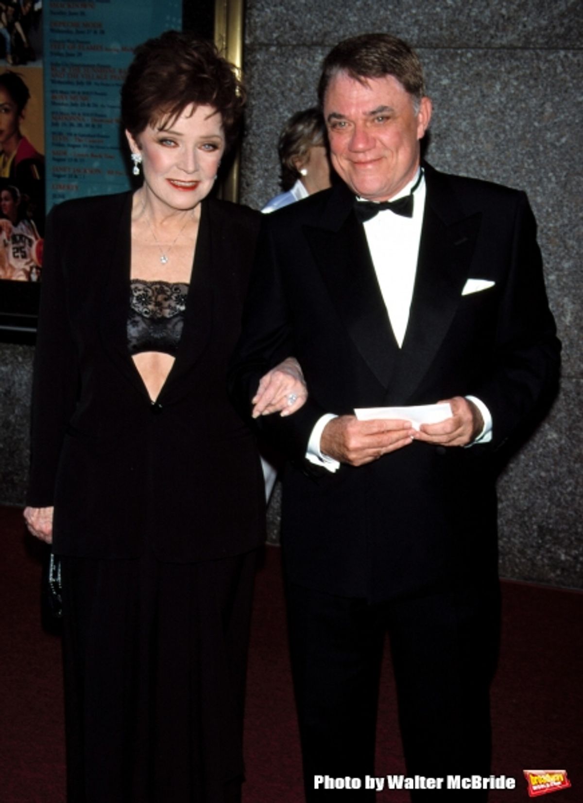 Polly Bergen (In Vintage Armani) with Rex Reed 55th Annual Tony awards.Radio City, NYC.6/3/2001 at 