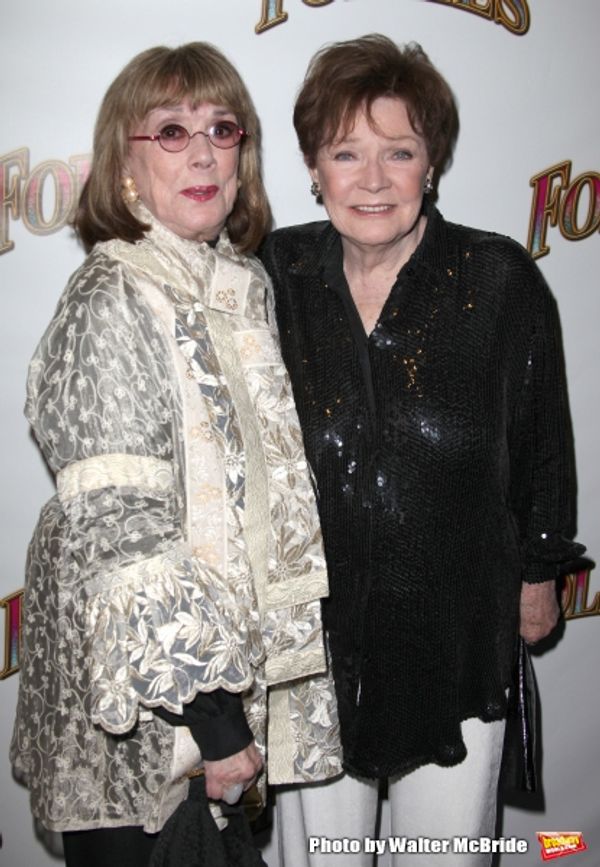 Phyllis Newman & Polly Bergen.attending the Broadway Opening Night Performance of ''F Photo