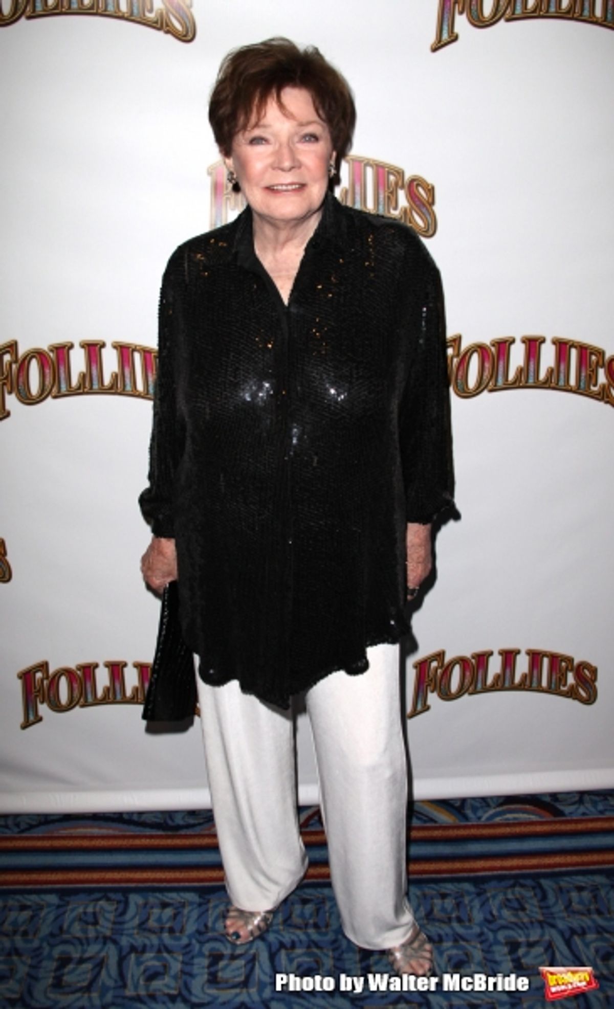 Polly Bergen.attending the Broadway Opening Night Performance of ''Follies'' at the Marquis Theatre in New York City, at 