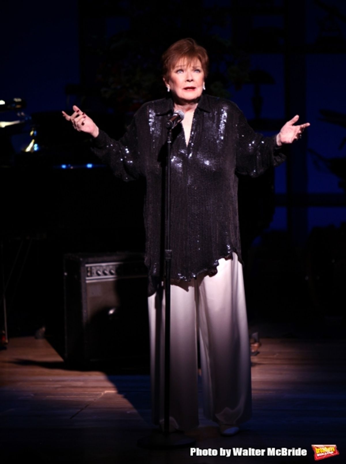 Polly Bergen.performing at the ''Nothing Like A Dame: A Party For Comden And Green'' at  the Laura Pels Theatre in New York City.... at 