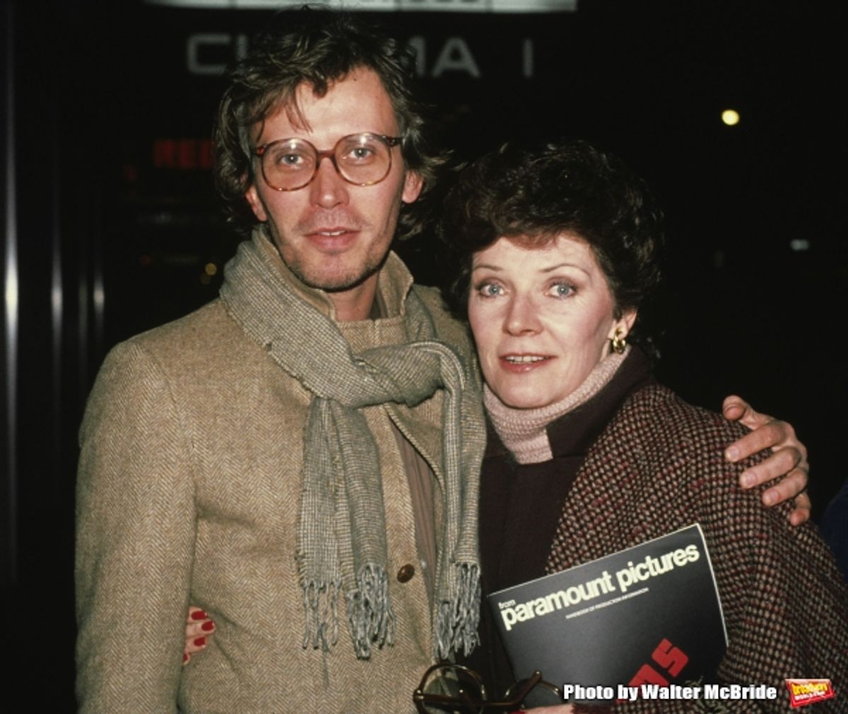Peter Weller and Polly Bergen pictured in New York City in 1981. at 