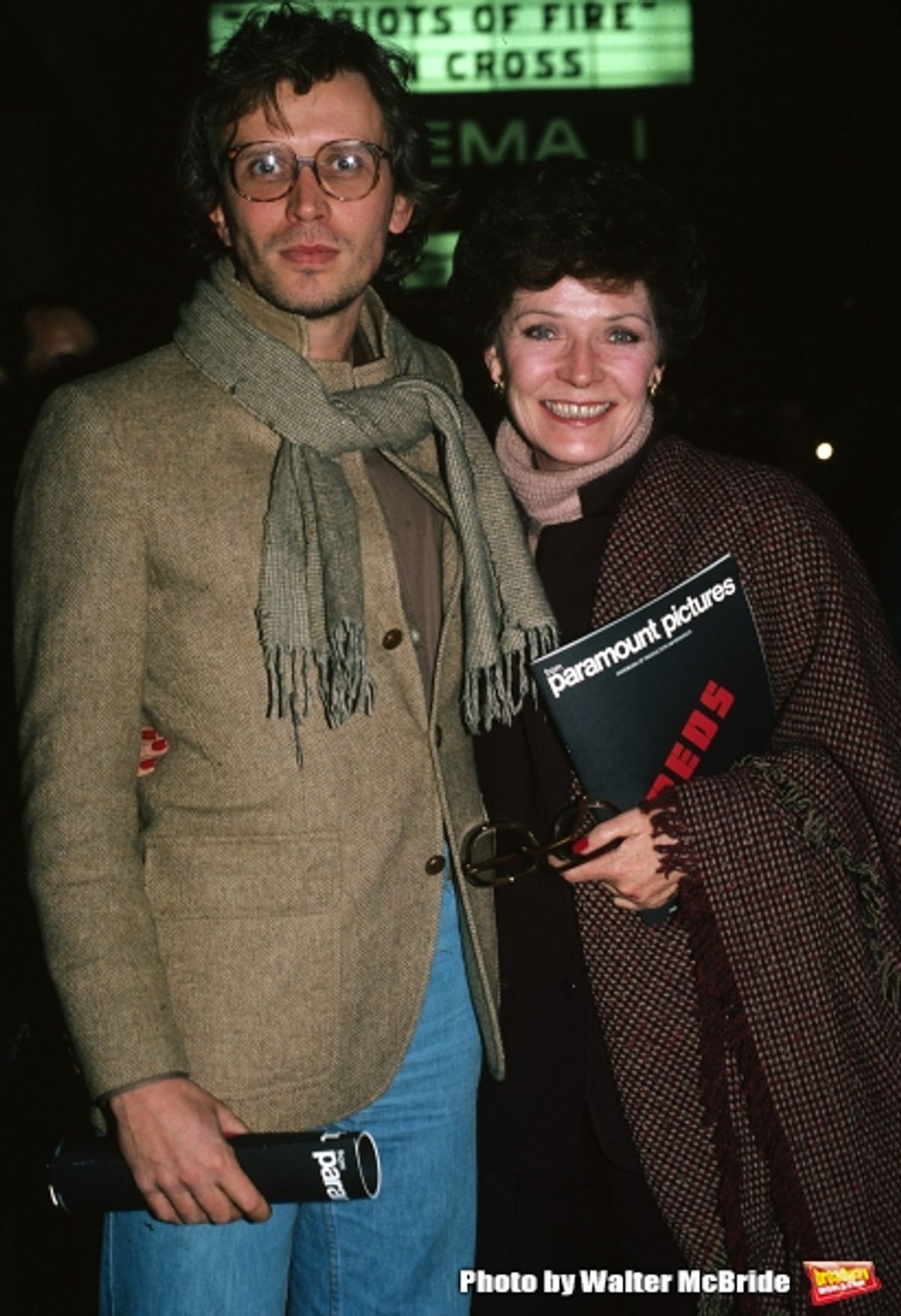 Peter Weller and Polly Bergen together in New York City in 1981. at 