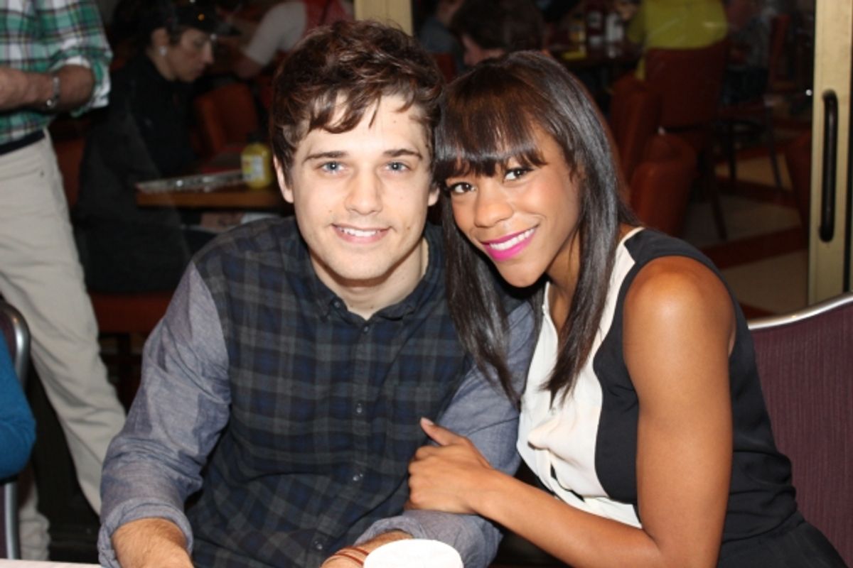 Andy Mientus and Nikki M. James at 