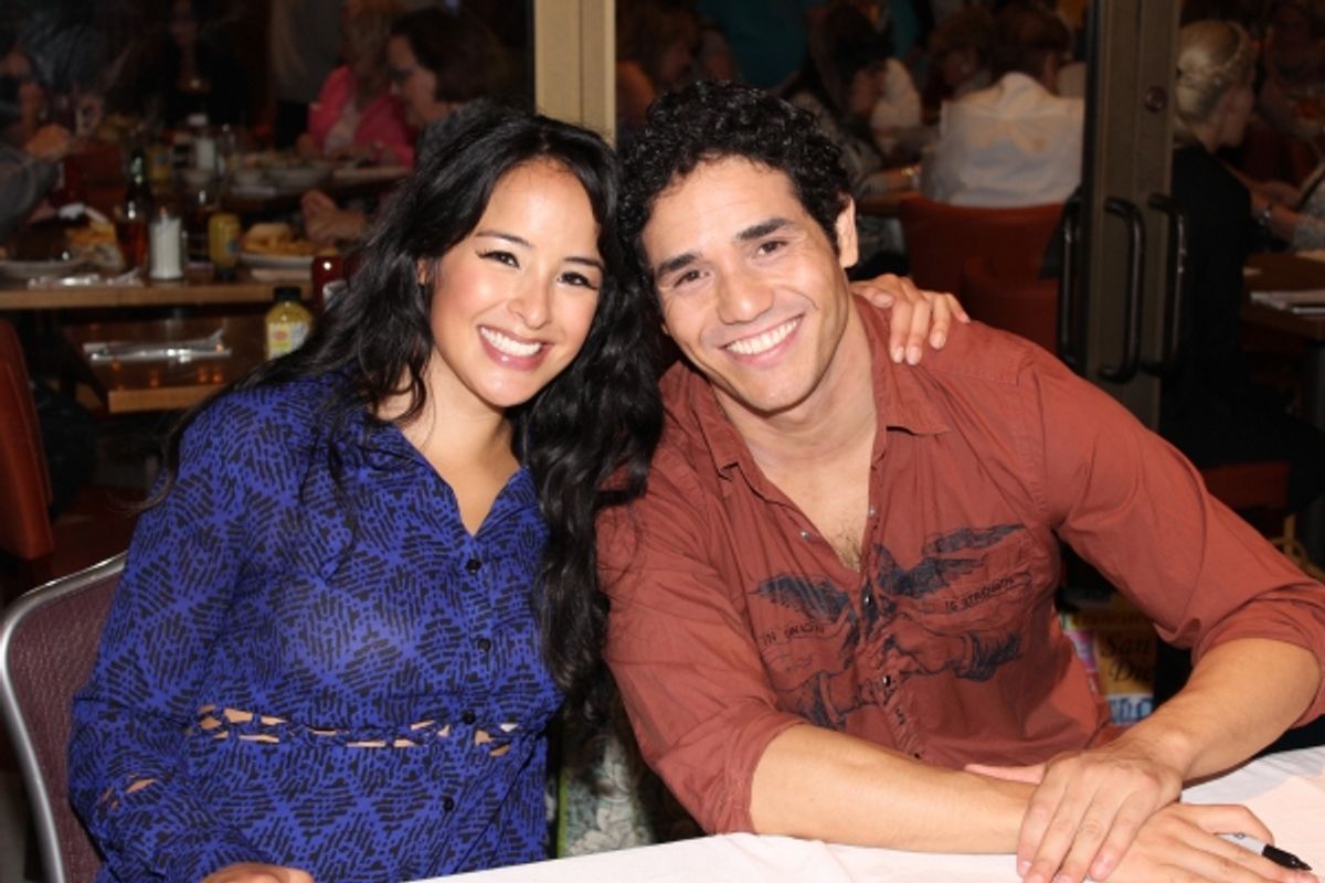 Courtney Reed and Adam Jacobs at 