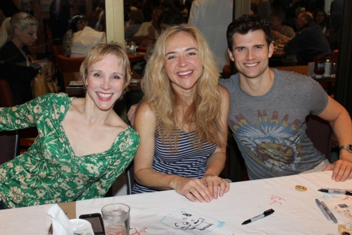 Charlotte d'Amboise, Rachel Bay Jones and Kyle Dean Massey at 