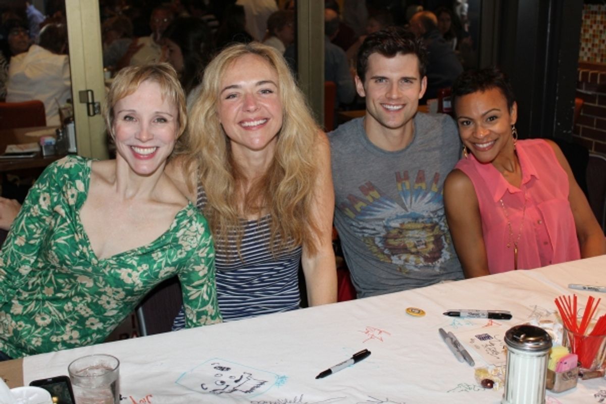 Charlotte d'Amboise, Rachel Bay Jones, Kyle Dean Massey and Carly Hughes at 