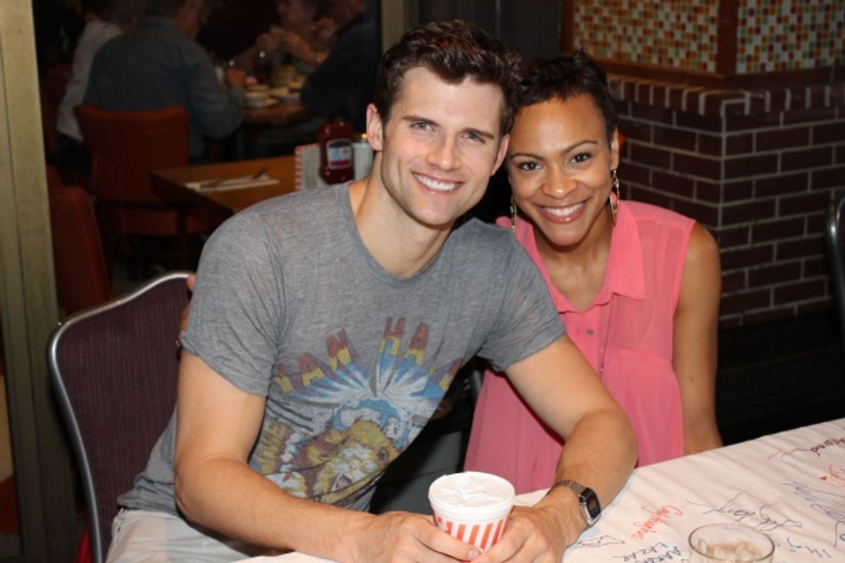 Kyle Dean Massey and Carly Hughes at 