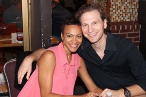 Carly Hughes and Sebastian Arcelus @ BroadwayWorld Carly Hughes and Sebastian Arcelus Photo