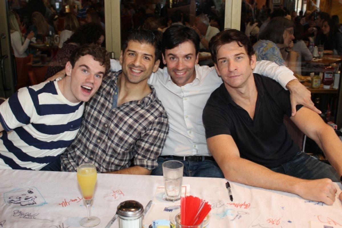 Jay Armstrong Johnson, Tony Yazbeck and Clyde Alves at 