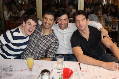 Jay Armstrong Johnson, Tony Yazbeck and Clyde Alves Photo