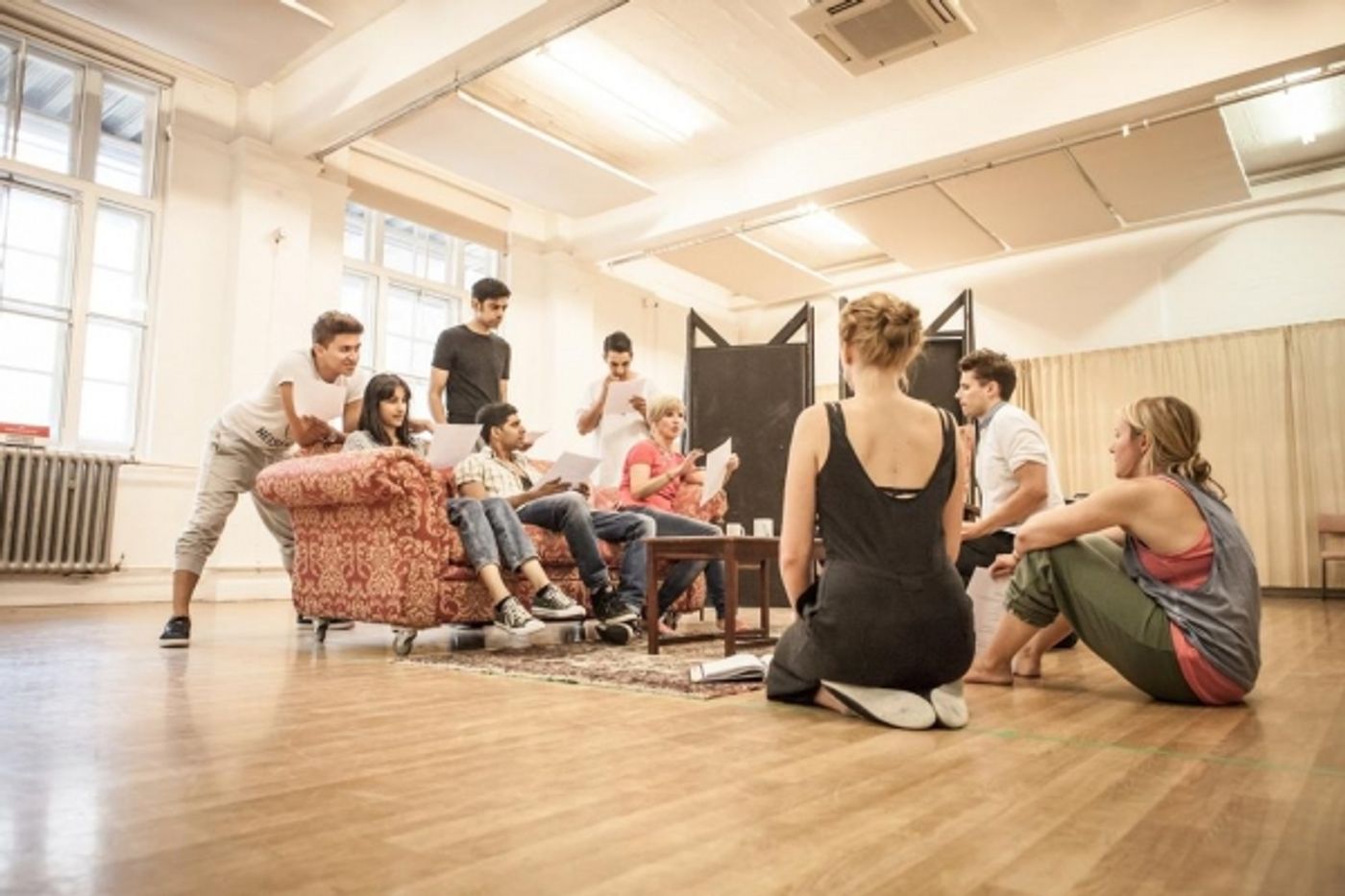 Photo Flash: In Rehearsal for EAST IS EAST at Trafalgar Studios  Image