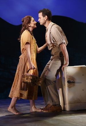 Carmen Cusack as Alice Murphy and Wayne Alan Wilcox as Jimmy Ray Dobbs Photo