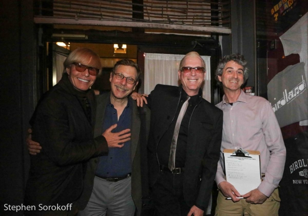 Chuck Steffan, Barry Kleinbort, director, Ron Abel, music director, Rick Hinkson at 