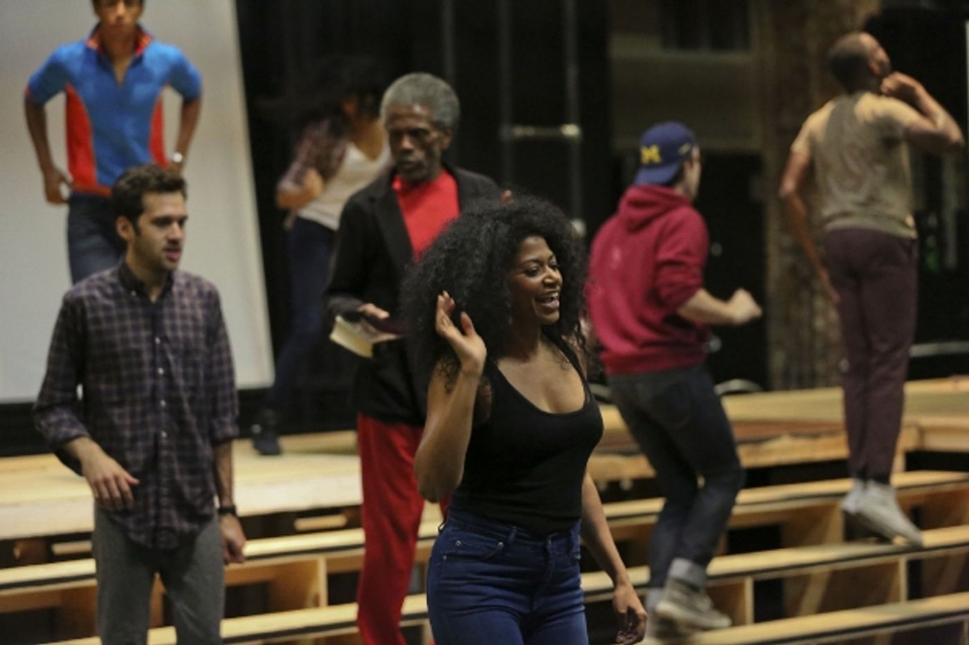 Photo Flash: In Rehearsal with Adam Chanler-Berat, Andre De Shields & More for THE FORTRESS OF SOLITUDE at The Public  Image