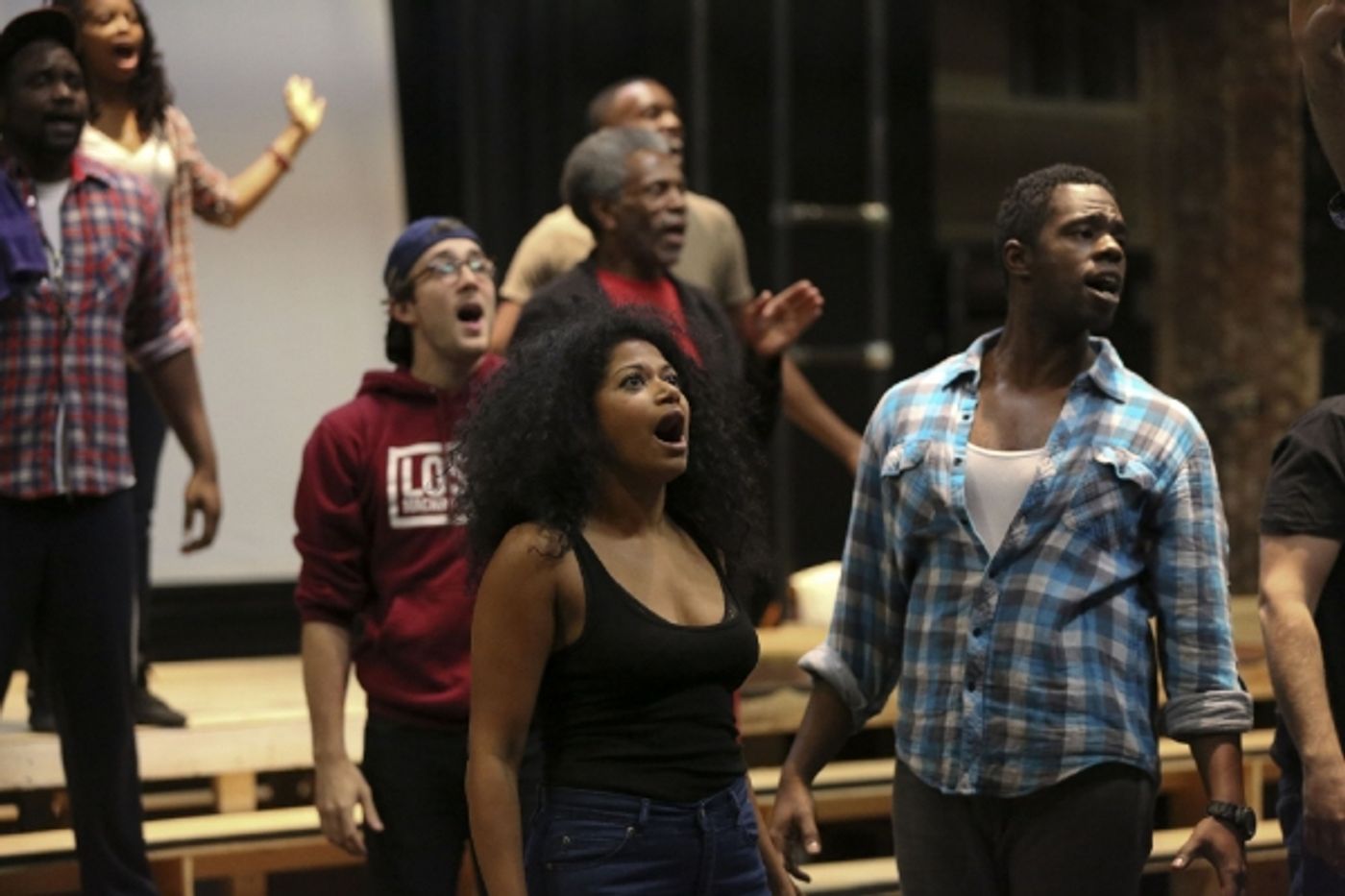 Photo Flash: In Rehearsal with Adam Chanler-Berat, Andre De Shields & More for THE FORTRESS OF SOLITUDE at The Public  Image