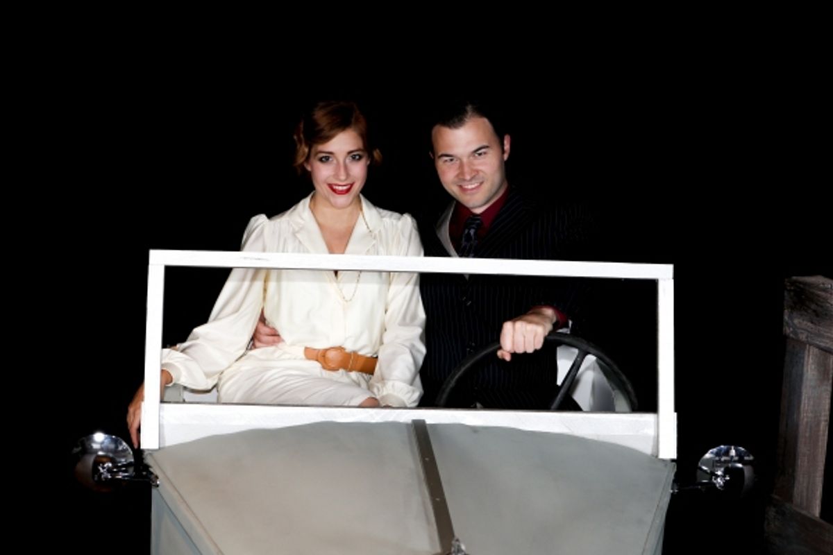 Larissa White as Bonnie and Matt Pentecost as Clyde at 