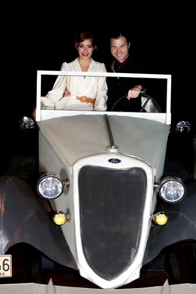 Larissa White as Bonnie and Matt Pentecost as Clyde Photo