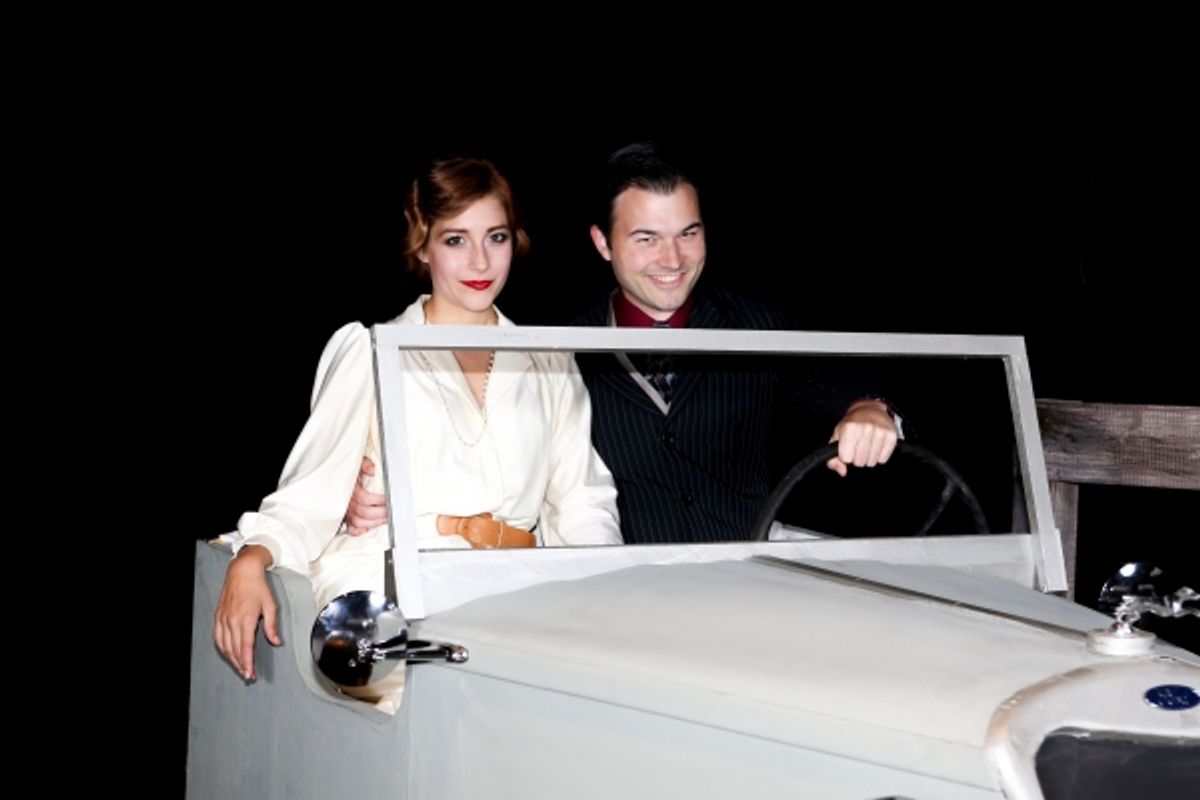 Larissa White as Bonnie and Matt Pentecost as Clyde at 