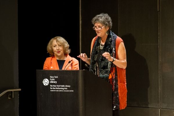 LPTW Presidents Maxine Kern and Pamela Hunt welcome guests, League of Professional Th Photo