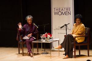 Billie Allen and Phylicia Rashad enter to a standing ovation and take their places on Photo