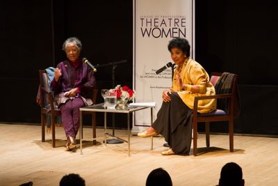 Billie Allen ends the event by instructing the audience to ''reach back and bring eve Photo