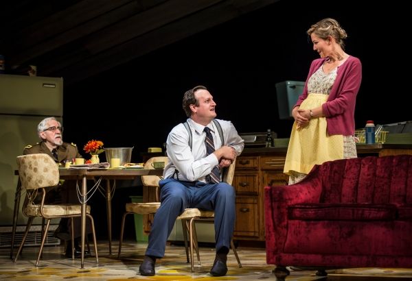 Mike Nussbaum (Colonel), Eric Slater (Daniel) and Katherine Keberlein (Violet) Photo