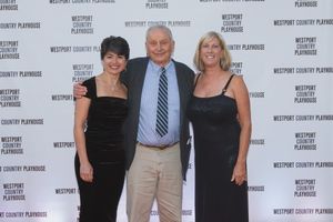 Honoree A. R. Gurney, center, with Gala Co-chairs Katia Friend, left, and Judy Phares Photo