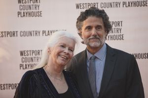 Anne Keefe, Westport Country Playhouse Associate Artist, and actor Chris Sarandon. Photo