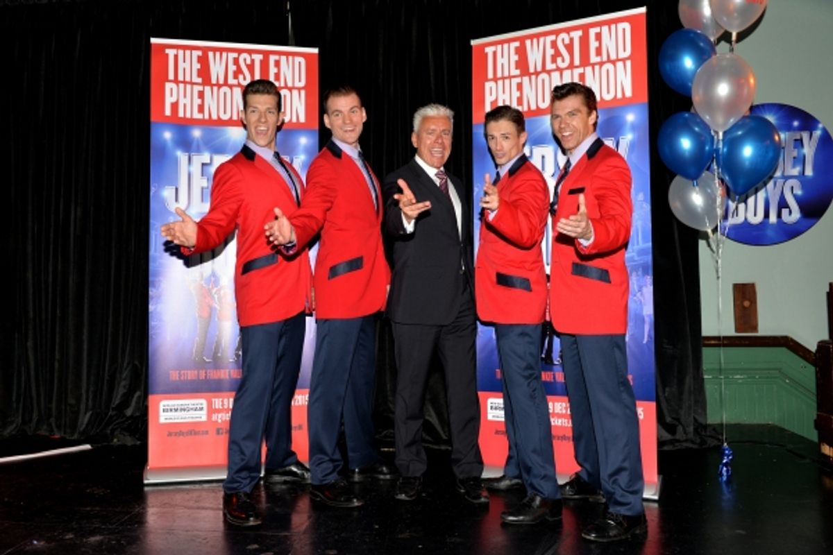 Lewis Griffiths (cast member), Sam Ferriday (cast member), David Ian (producer), Tim Driesen (cast member) and Stephen Webb (cast member)  at 