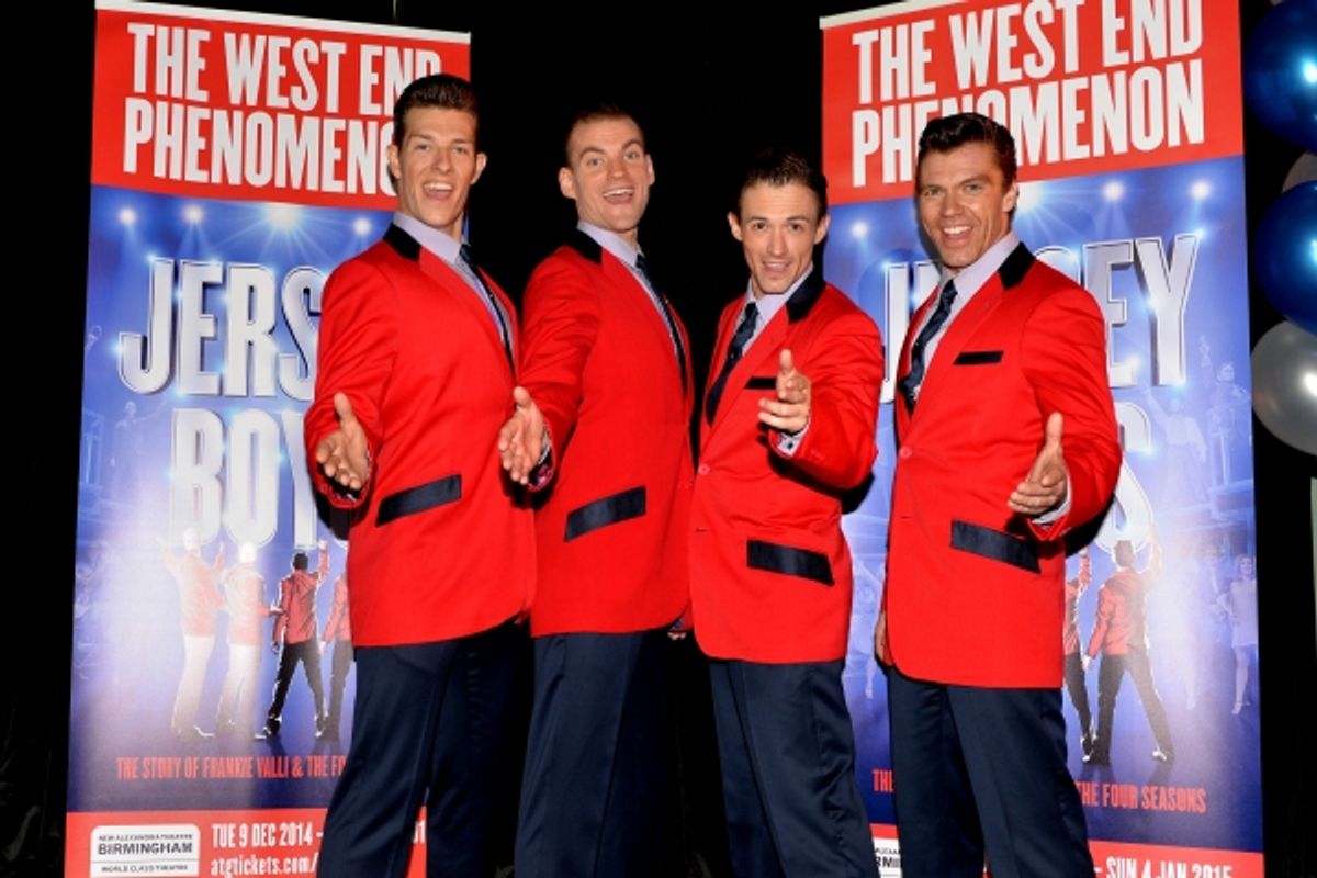 Lewis Griffiths (cast member), Sam Ferriday (cast member), Tim Driesen (cast member) and Stephen Webb (cast member)  at 