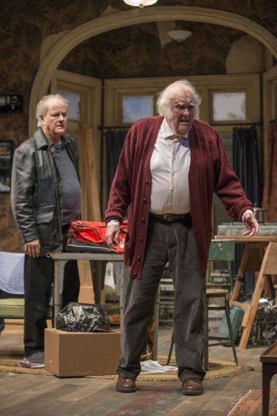 Tommy (ensemble member Francis Guinan) looks on as Maurice (M. Emmet Walsh) reminisce Photo