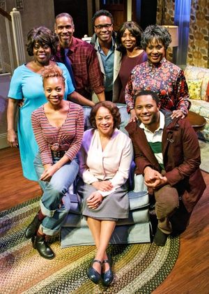 Standing: LILLIAS WHITE, KEVYN MORROW, BILLY PORTER, SHARON WASHINGTON, ELAIN GRAHAM; Photo