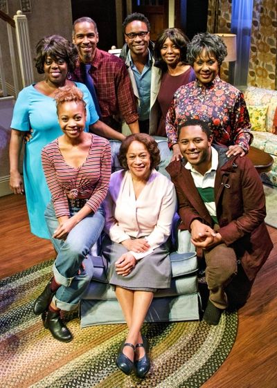 Standing: LILLIAS WHITE, KEVYN MORROW, BILLY PORTER, SHARON WASHINGTON, ELAIN GRAHAM; Photo