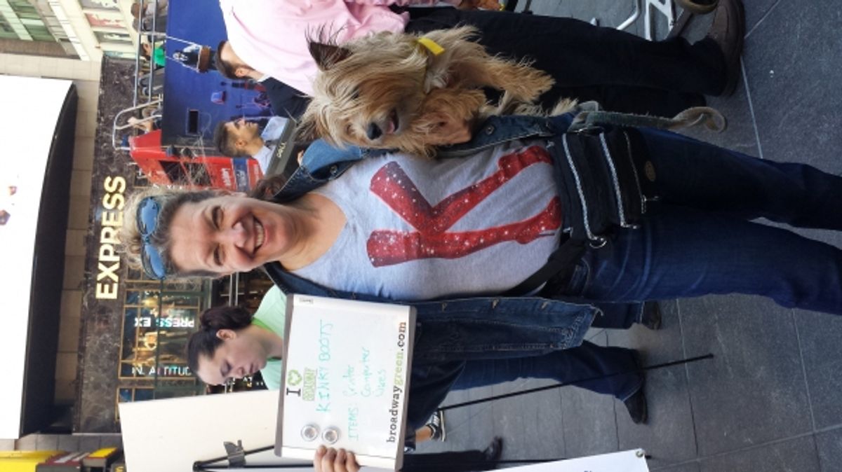 Adinah Alexander, Green Captain for KINKY BOOTS. at 