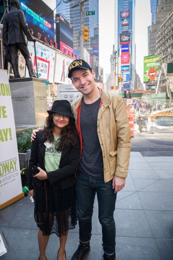 IT''S ONLY A PLAY cast member Micah Stock with Broadway Green AllianceÃ¢â‚¬â� Photo