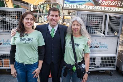 Electronic Recyclers International CEO John Shegarian with Broadway Green AllianceÃ® Photo