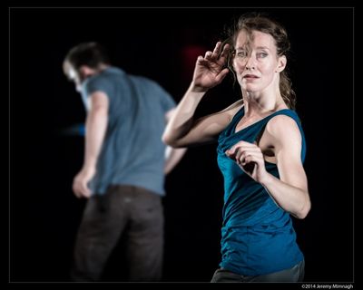Danielle Baskerville, foreground; Luke Garwood. Photo