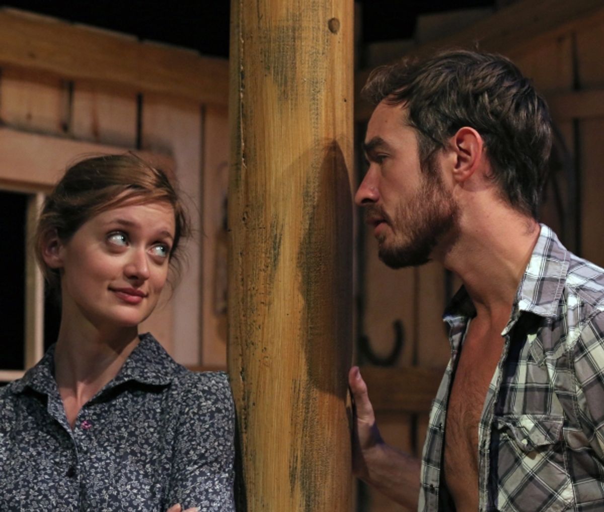 Laurel Casillo as Lizzie and Max Waszak as Starbuck at 