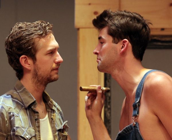 Graham Emmons as Noah and Conor Riordan Martin as Jim Photo