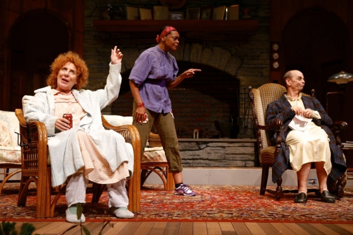 Dori Legg (as Sonia), Lisa Renee Pitts (as Cassandra), and Larry Paulsen (as Vanya) at 
