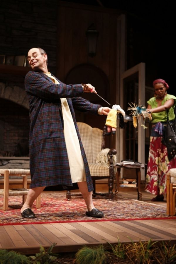 Larry Paulsen (as Vanya) and Lisa Renee Pitts (as Cassandra) Photo