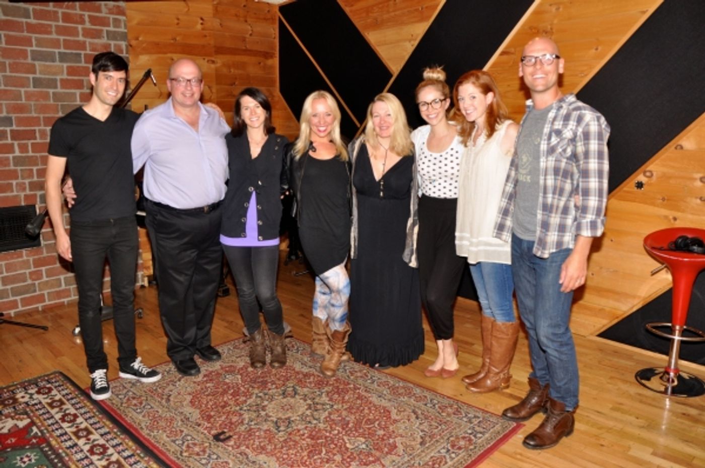 Exclusive Photo Coverage: In the Recording Studio with WICKED Cast for Carols For A Cure! Image