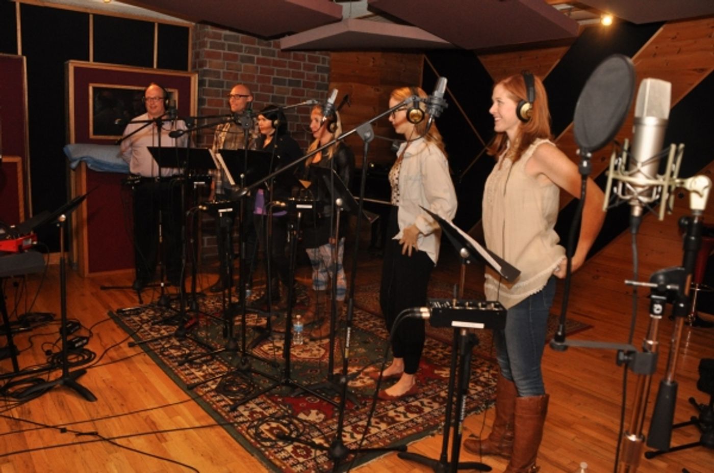 Exclusive Photo Coverage: In the Recording Studio with WICKED Cast for Carols For A Cure! Image