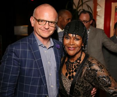 Michael Wilson and cast member Cicely Tyson Photo