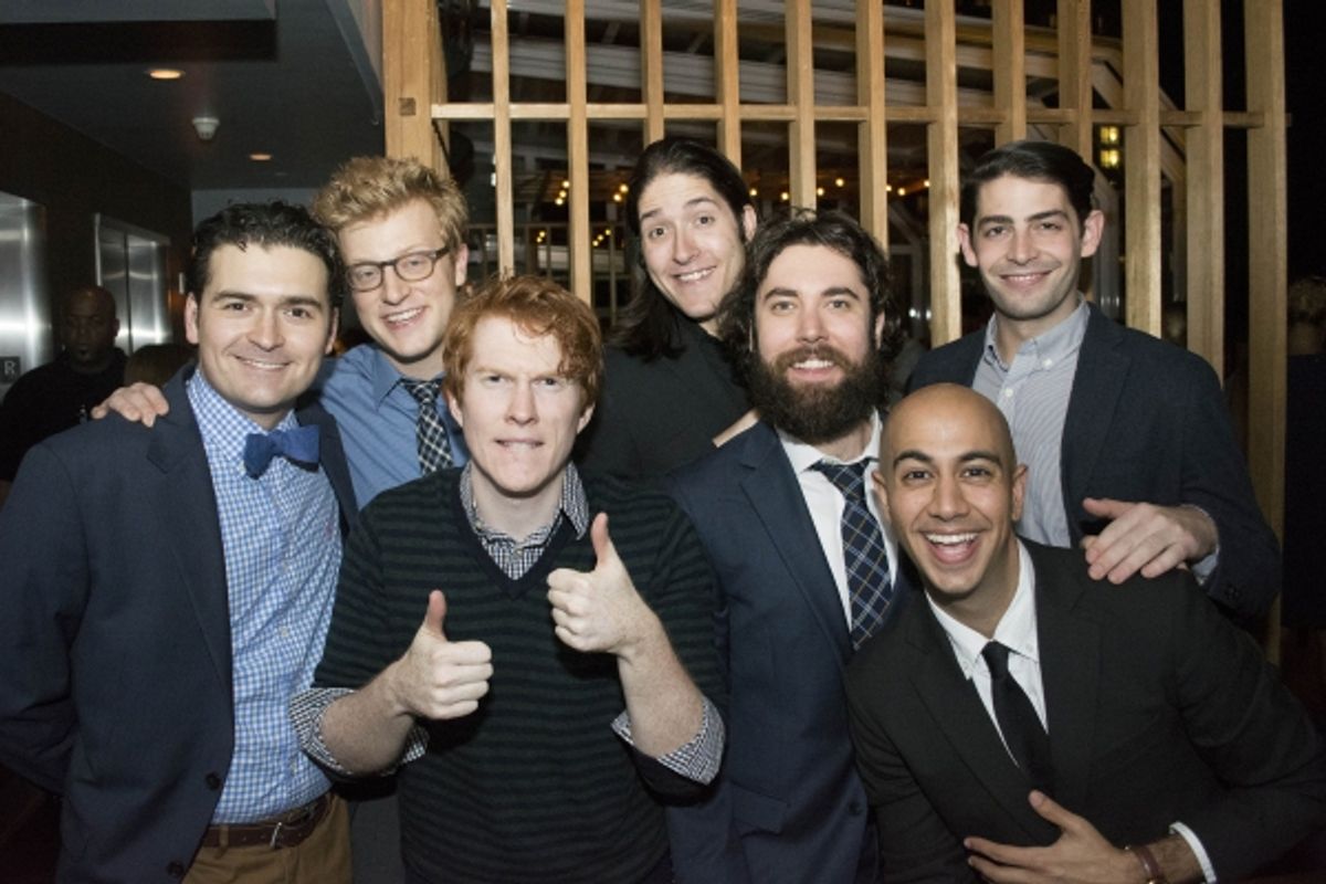 Alex Falberg, Matt Nuernberger, Ryan Melia, Dan Weschler, Curtis Gillen and  Arya Shahi at 