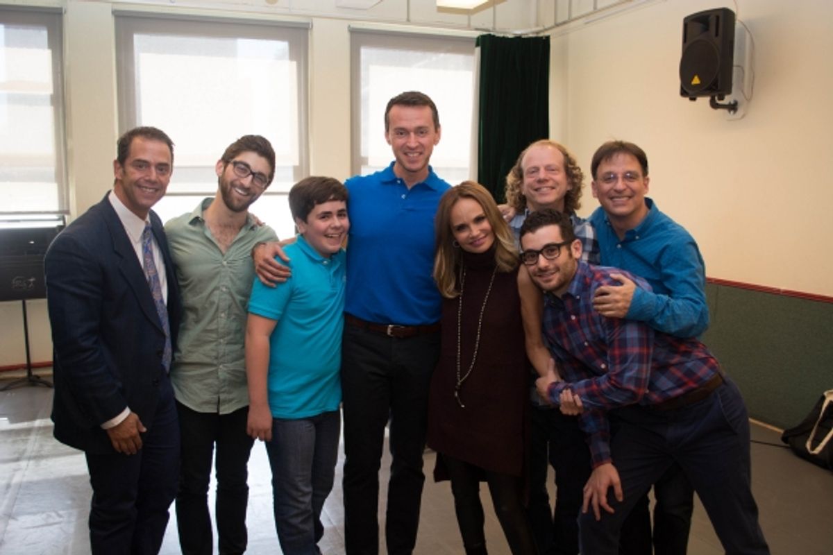Producer Bruce Robert Harris, Producer Rob Nanus, Noah Marlowe, Andrew Lippa, Kristin Chenoweth, Producer Bruce Cohen, Director Noah Himmelstein and Music Director and Conductor Joel Fram at 