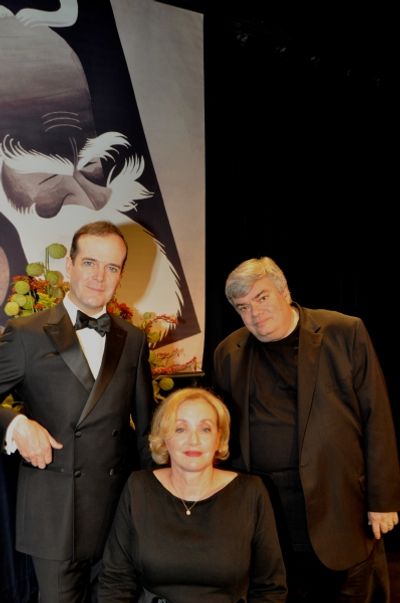 Jefferson Mays, J. Smith Cameron and Terry Teachout Photo