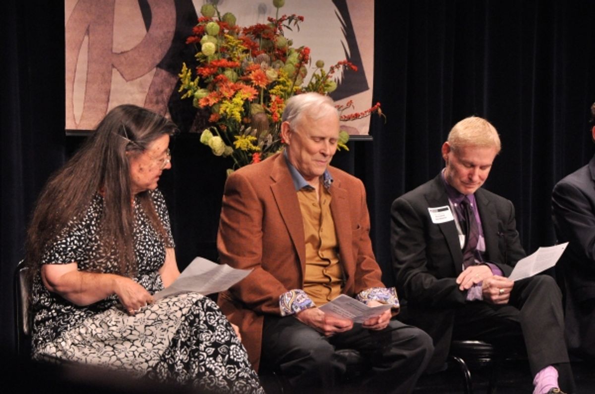 Fran Smyth, Frank Skillern and Richard Weinberg at 